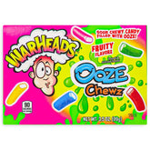 Warheads Ooze Chewz Theater Box-3.5oz Case of 12 - candy
